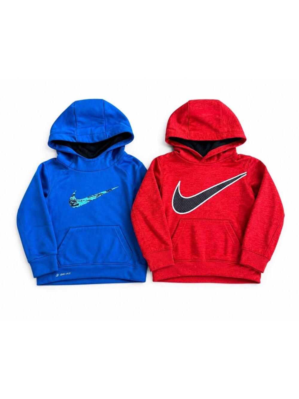 Nike Dri-FIT Pullover Hoodie Lot Boys Size 3T Red Blue